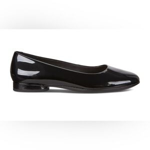 7-7.5 Ecco Anine Women’s Ballet Flats Black Patent Leather